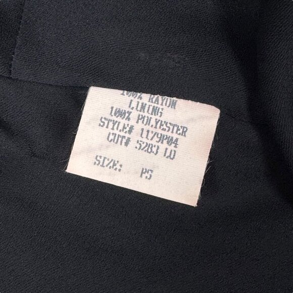 VTG Y2K Asymmetrical Midi Dress Sz.S Black Chiffon Whimsigoth Dark Fairy Event - Picture 10 of 14